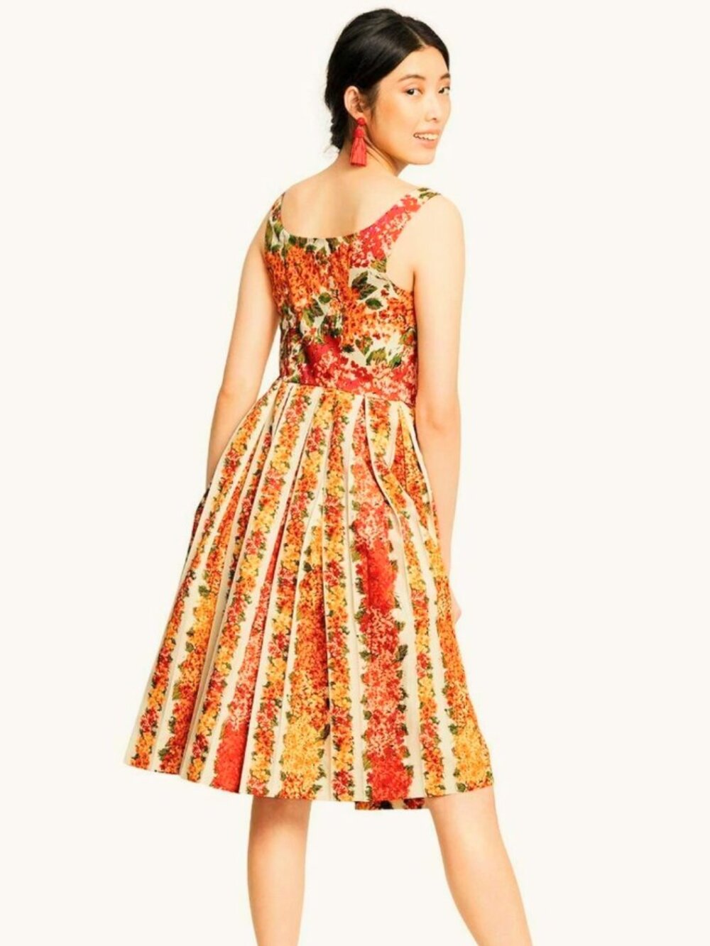 NWOT ISAAC MIZRAHI x Target Cotton Floral Dress Size M - Picture 4 of 16